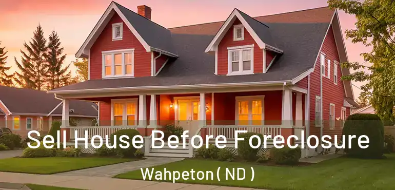 Sell House Before Foreclosure Wahpeton ( ND )