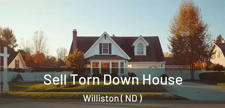  Sell Torn Down House Williston ( ND )